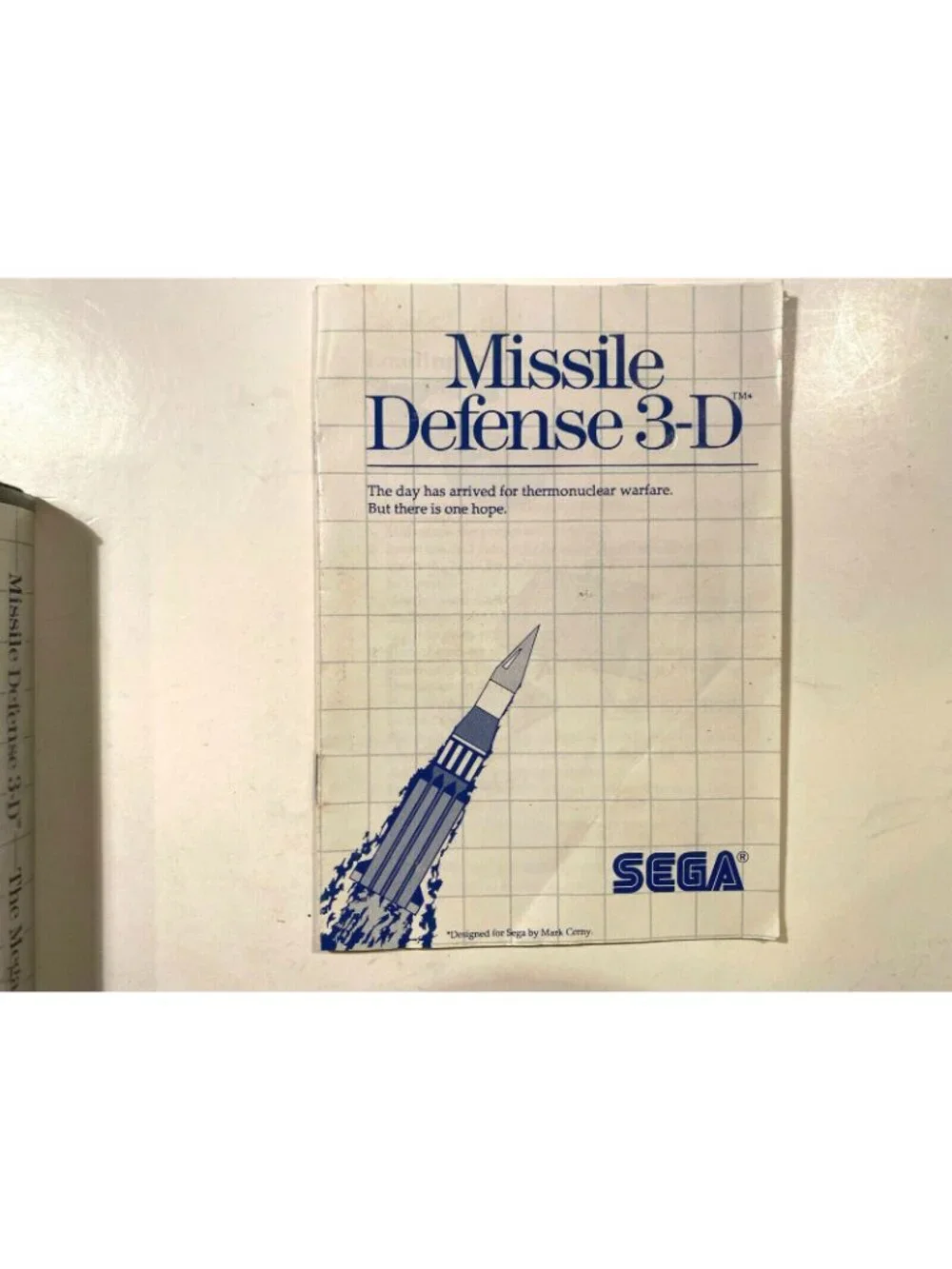 Missile Defense 3-D (Sega Master, 1987) Untested